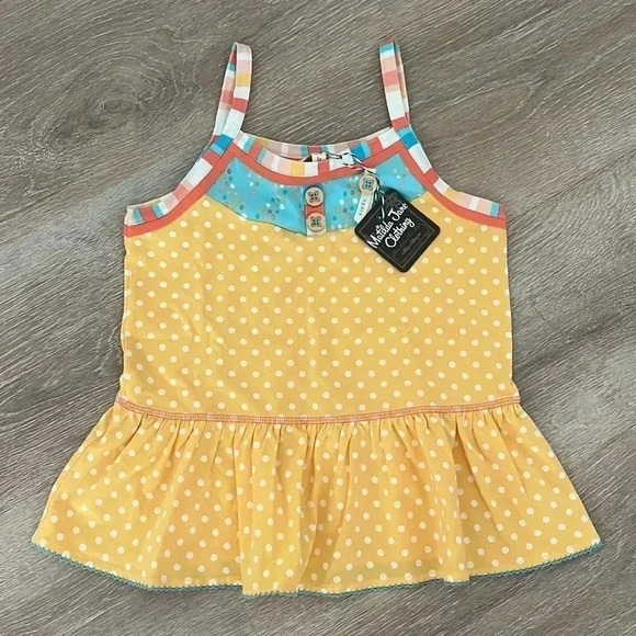 Matilda Jane‎ "So Sunny" Ruffle Tank Top Girls Size 10 NWT - Picture 2 of 9
